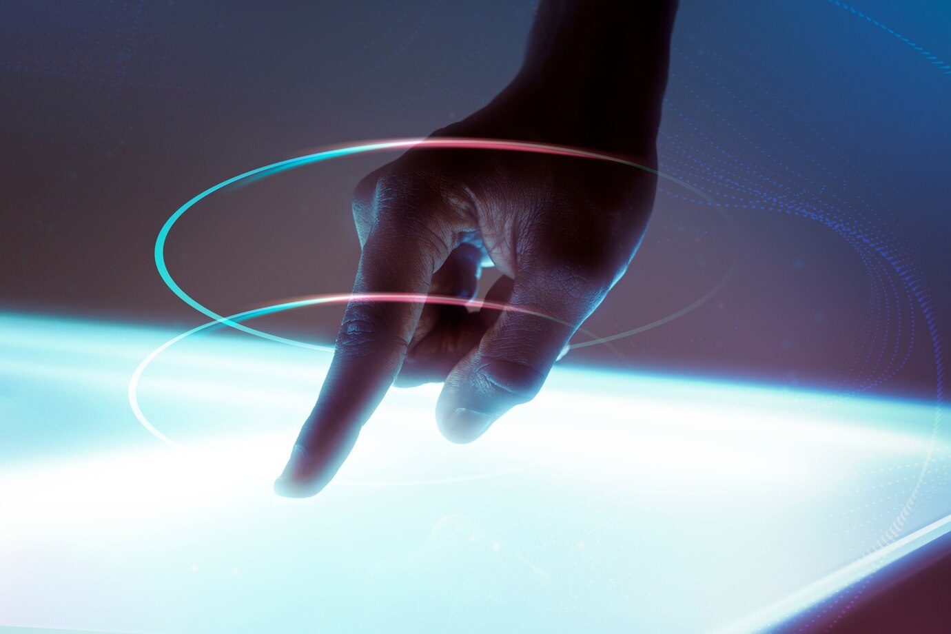 hand-using-virtual-screen-advanced-technology-digital-remix_53876-124697